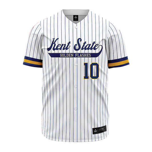 Kent State - NCAA Baseball : Ciaran Caughey - Pinstripe Jersey