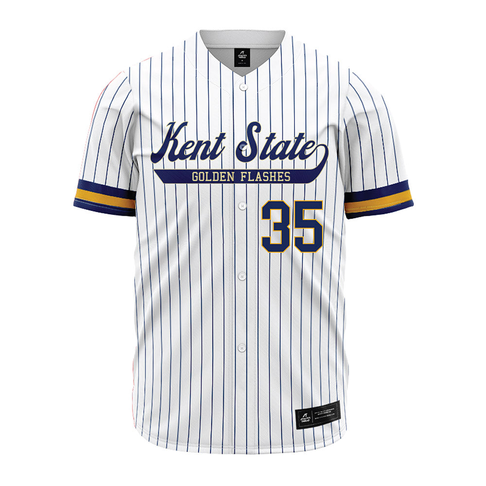 Kent State - NCAA Baseball : Caden Leonard - Pinstripe Jersey