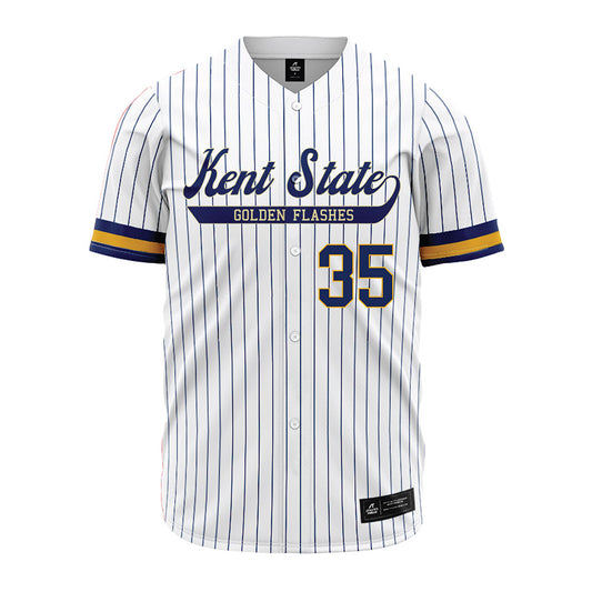 Kent State - NCAA Baseball : Caden Leonard - Pinstripe Jersey