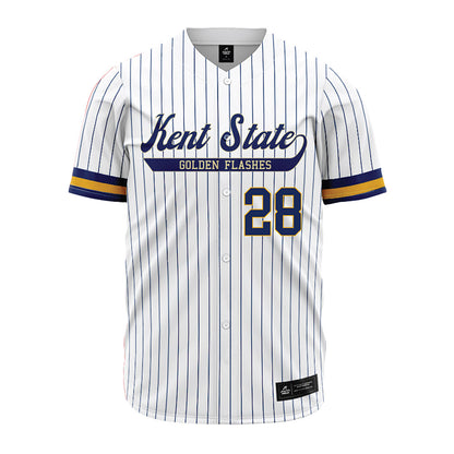 Kent State - NCAA Baseball : Bo Shinkle - Pinstripe Jersey