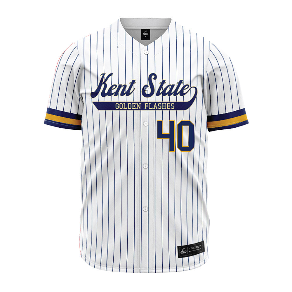 Kent State - NCAA Baseball : Benny Roebuck - Pinstripe Jersey