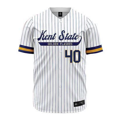 Kent State - NCAA Baseball : Benny Roebuck - Pinstripe Jersey