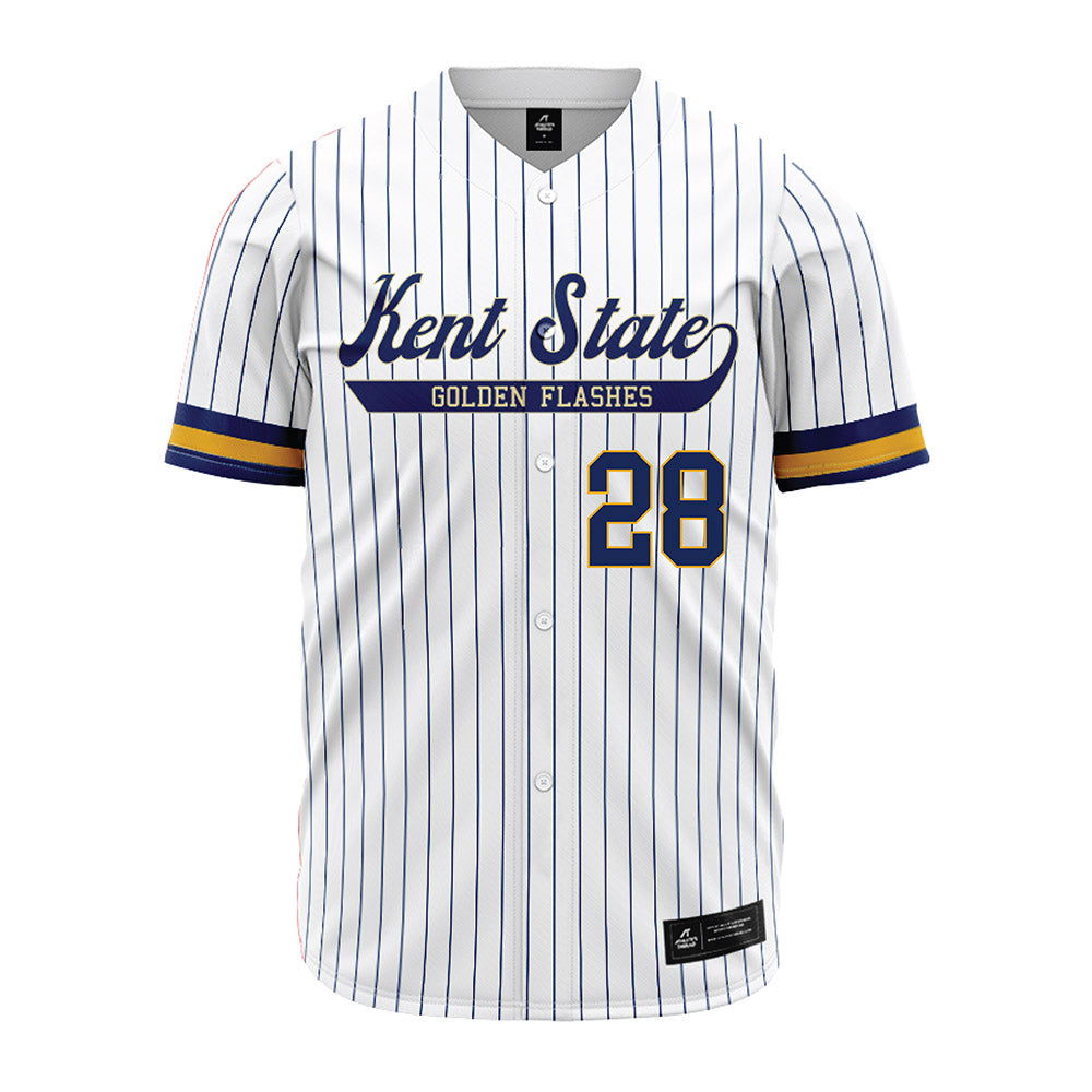 Kent State - NCAA Baseball : Grant Keffaber - Pinstripe Jersey-0