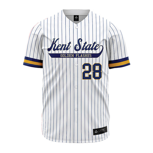 Kent State - NCAA Baseball : Grant Keffaber - Pinstripe Jersey-0