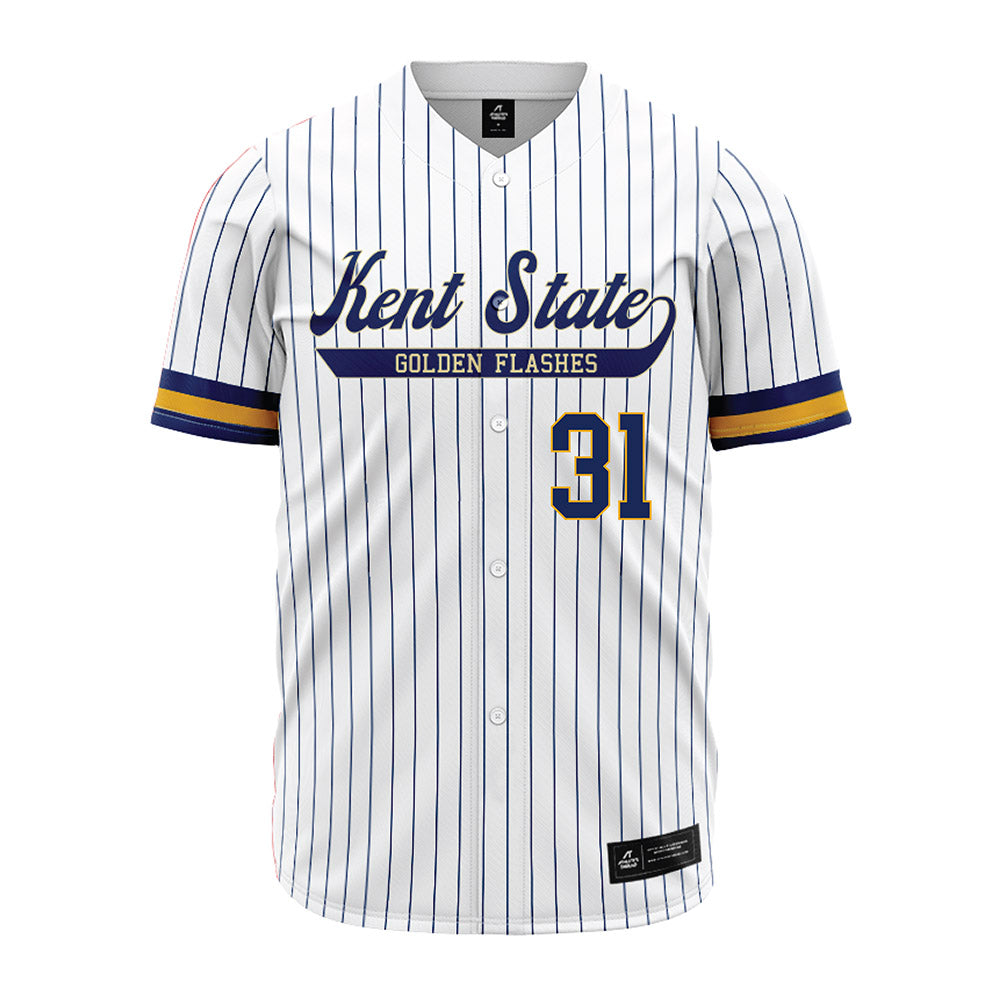 Kent State - NCAA Baseball : Eli Bryant - Pinstripe Jersey-0