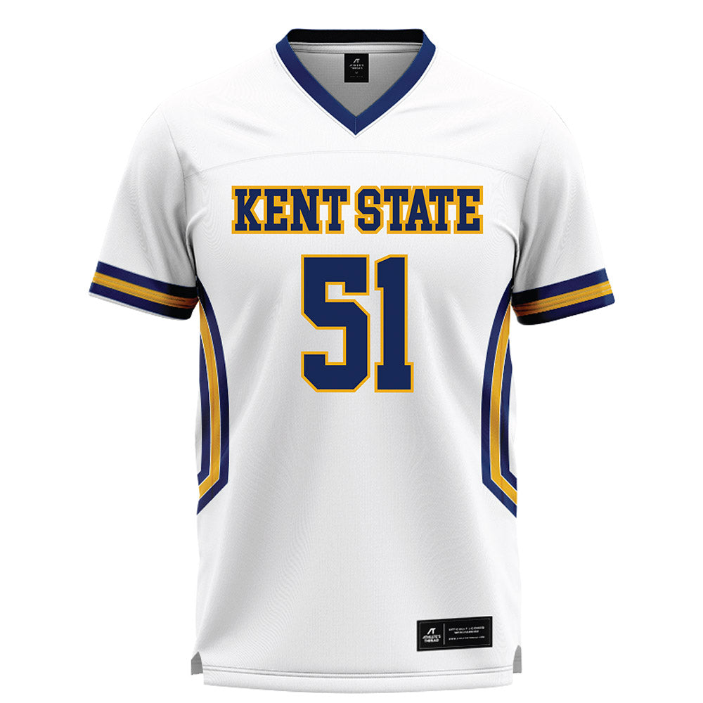 Kent State - NCAA Women's Lacrosse : Ella Jones - White Lacrosse Jersey -0
