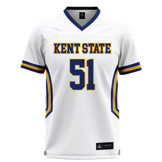 Kent State - NCAA Women's Lacrosse : Ella Jones - White Lacrosse Jersey -0