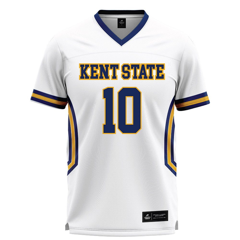 Kent State - NCAA Women's Lacrosse : Kenzie Gash - White Lacrosse Jersey -0