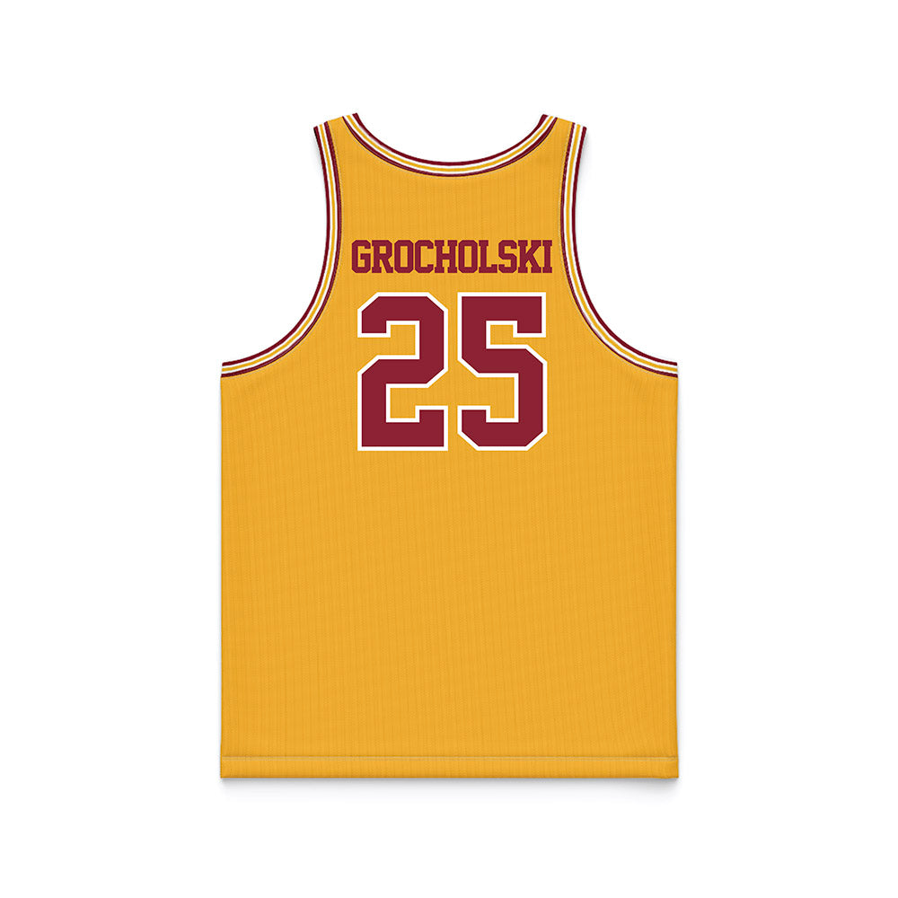Minnesota - NCAA Women's Basketball : Grace Grocholski - Retro Gold Basketball Jersey-1