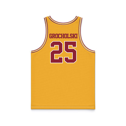 Minnesota - NCAA Women's Basketball : Grace Grocholski - Retro Gold Basketball Jersey-1