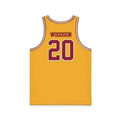 Minnesota - NCAA Women's Basketball : Taylor Woodson - Retro Gold Basketball Jersey-1