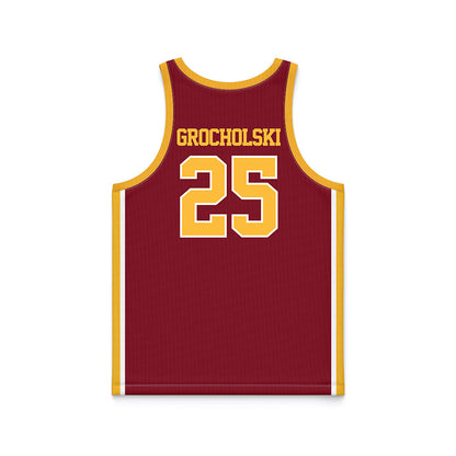 Minnesota - NCAA Women's Basketball : Grace Grocholski - Retro Maroon Basketball Jersey-1