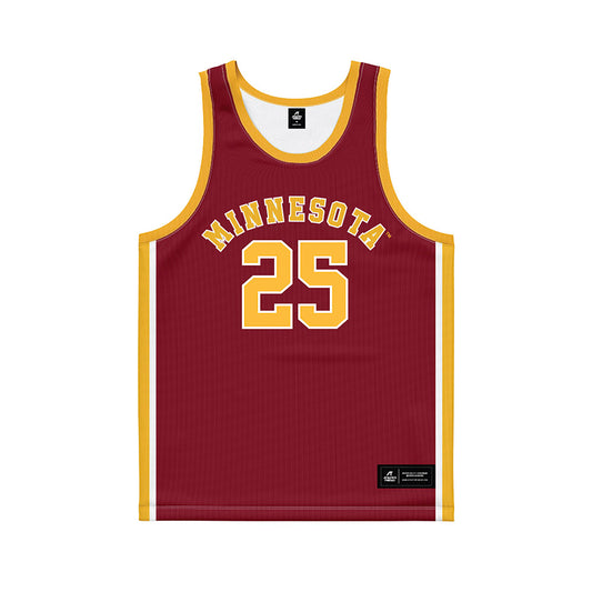 Minnesota - NCAA Men's Basketball : Lu'Cye Patterson - Retro Maroon Basketball Jersey-0