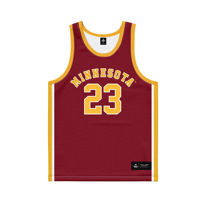 Minnesota - NCAA Men's Basketball : Parker Fox - Retro Maroon Basketball Jersey