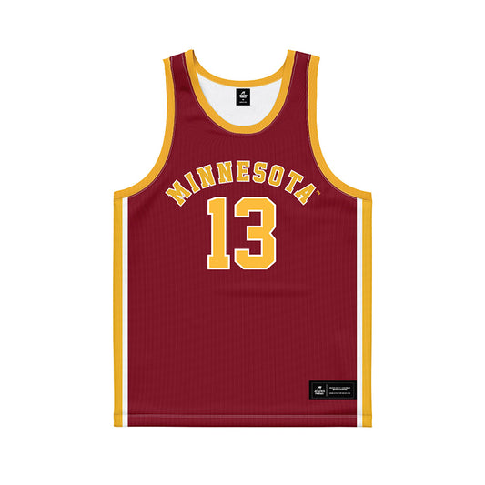 Minnesota - NCAA Men's Basketball : Chance Stephens - Retro Maroon Basketball Jersey-0