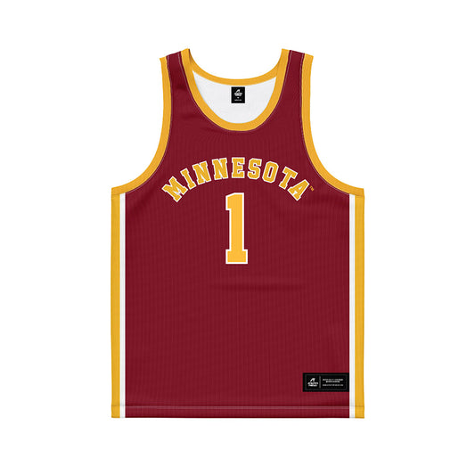 Minnesota - NCAA Men's Basketball : Isaac Asuma - Retro Maroon Basketball Jersey-0
