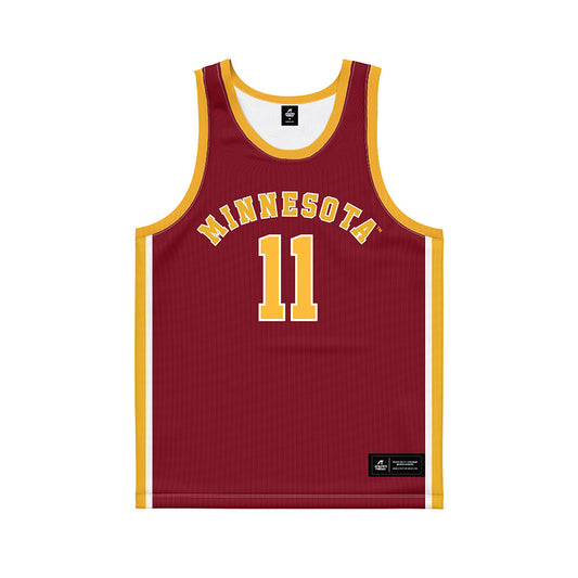 Minnesota - NCAA Men's Basketball : Maximus Gizzi - Retro Maroon Basketball Jersey-0
