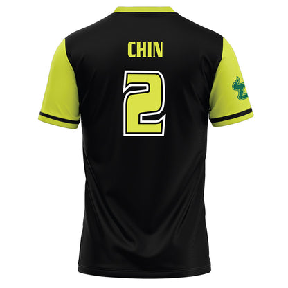 USF - NCAA Softball : Grace Chin - Black/Slime Baseball Jersey