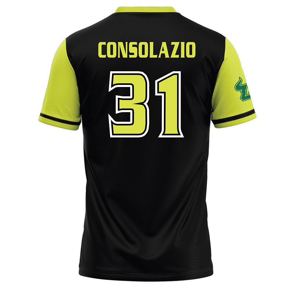 USF - NCAA Softball : Allana Consolazio - Black/Slime Baseball Jersey