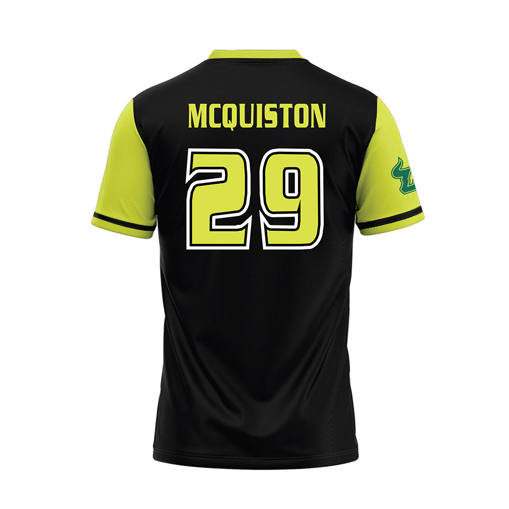 USF - NCAA Softball : Elise Mcquiston - Black/Slime Jersey-1