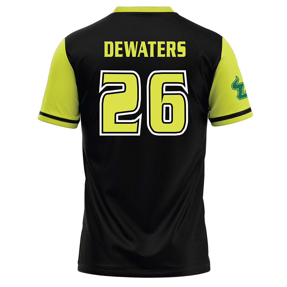 USF - NCAA Softball : Alice DeWaters - Black/Slime Baseball Jersey