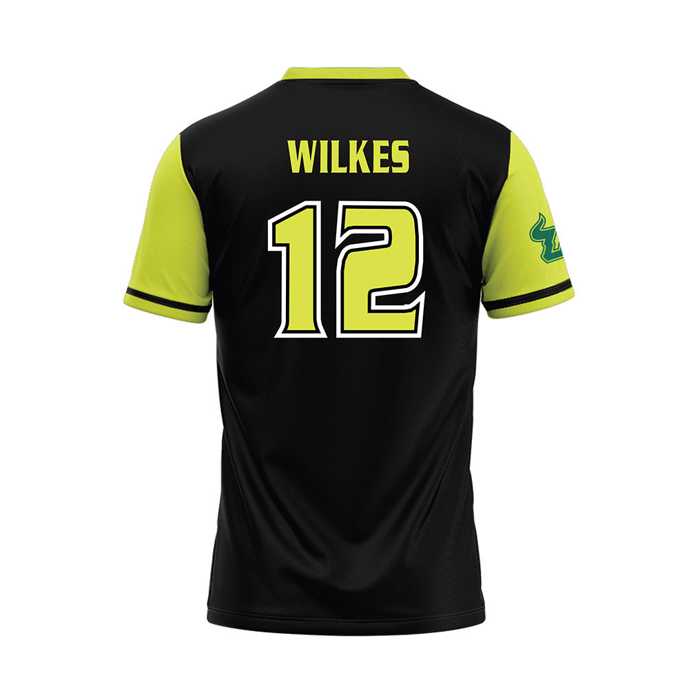 USF - NCAA Softball : Kacey Wilkes - Black/Slime Jersey-1