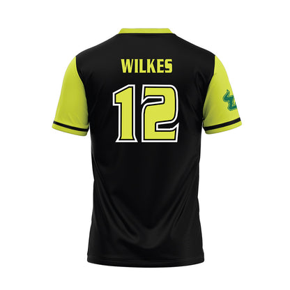 USF - NCAA Softball : Kacey Wilkes - Black/Slime Jersey-1