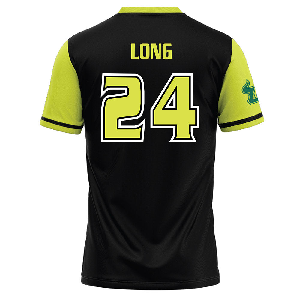 USF - NCAA Softball : Anne Long - Black/Slime Baseball Jersey