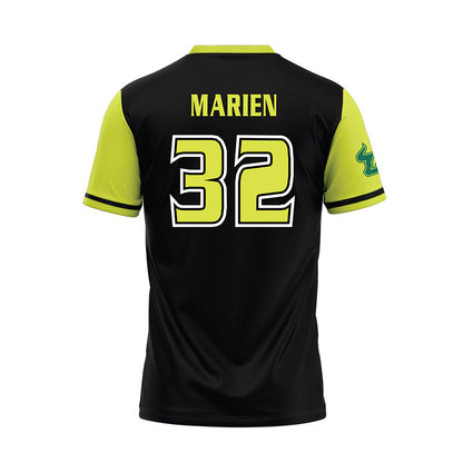 USF - NCAA Softball : Hannah Marien - Black/Slime Baseball Jersey-1