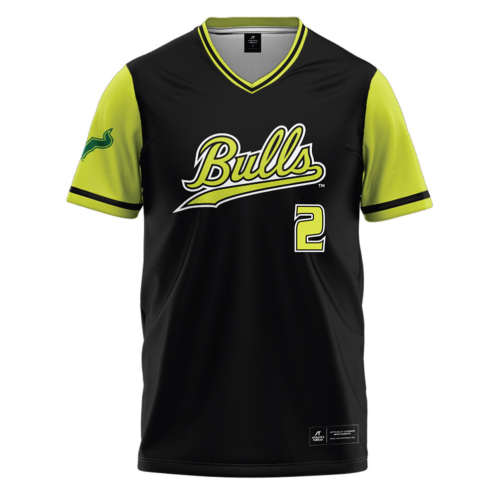 USF - NCAA Softball : Grace Chin - Black/Slime Baseball Jersey