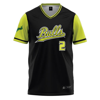 USF - NCAA Softball : Grace Chin - Black/Slime Baseball Jersey