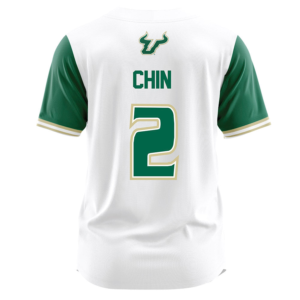 USF - NCAA Softball : Grace Chin - White Jersey