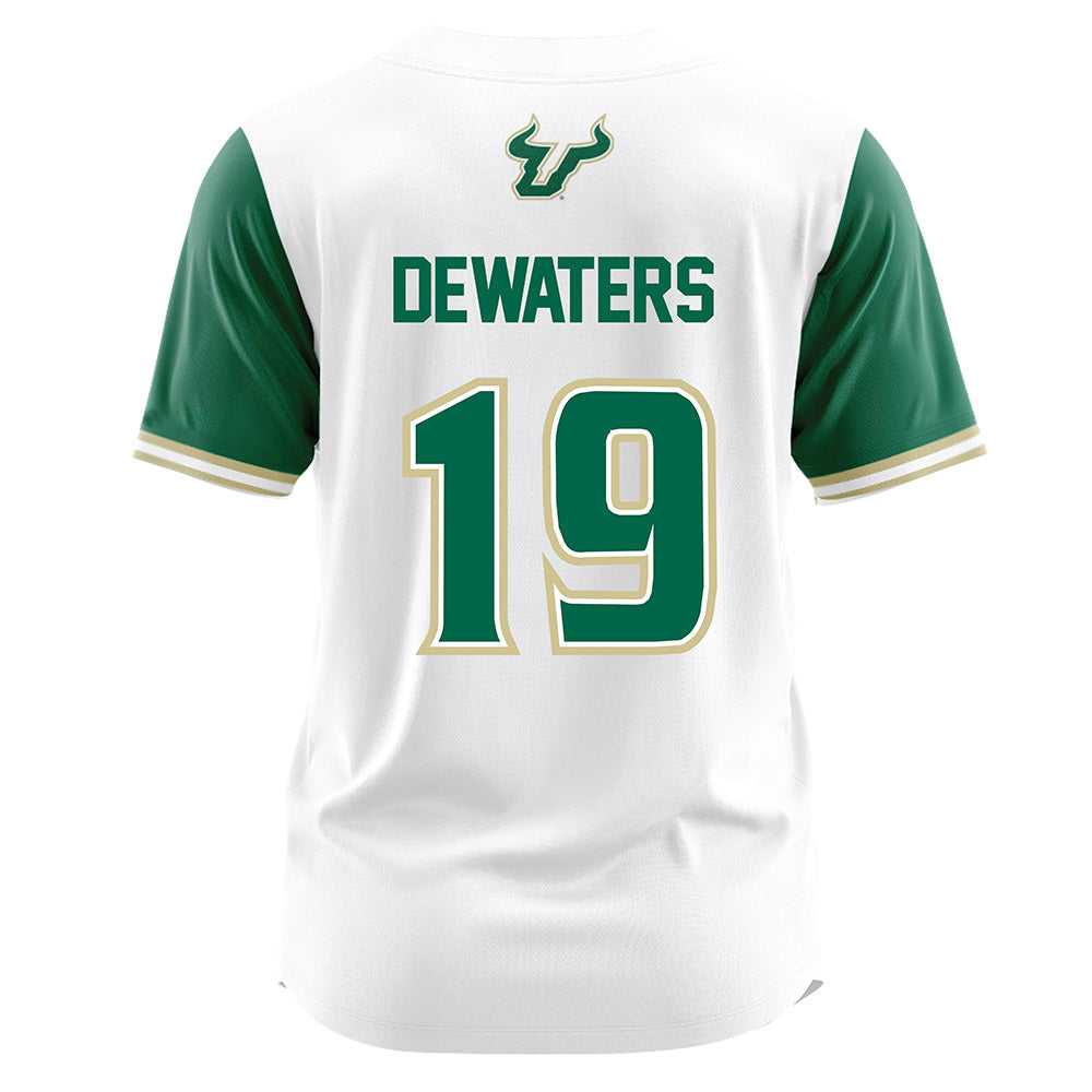 USF - NCAA Softball : Abbie DeWaters - White Jersey-1