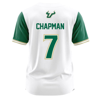 USF - NCAA Softball : Cali Chapman - White Jersey-1