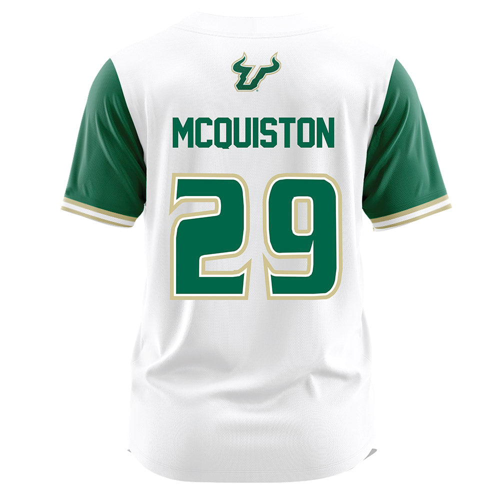 USF - NCAA Softball : Elise Mcquiston - White Jersey-1