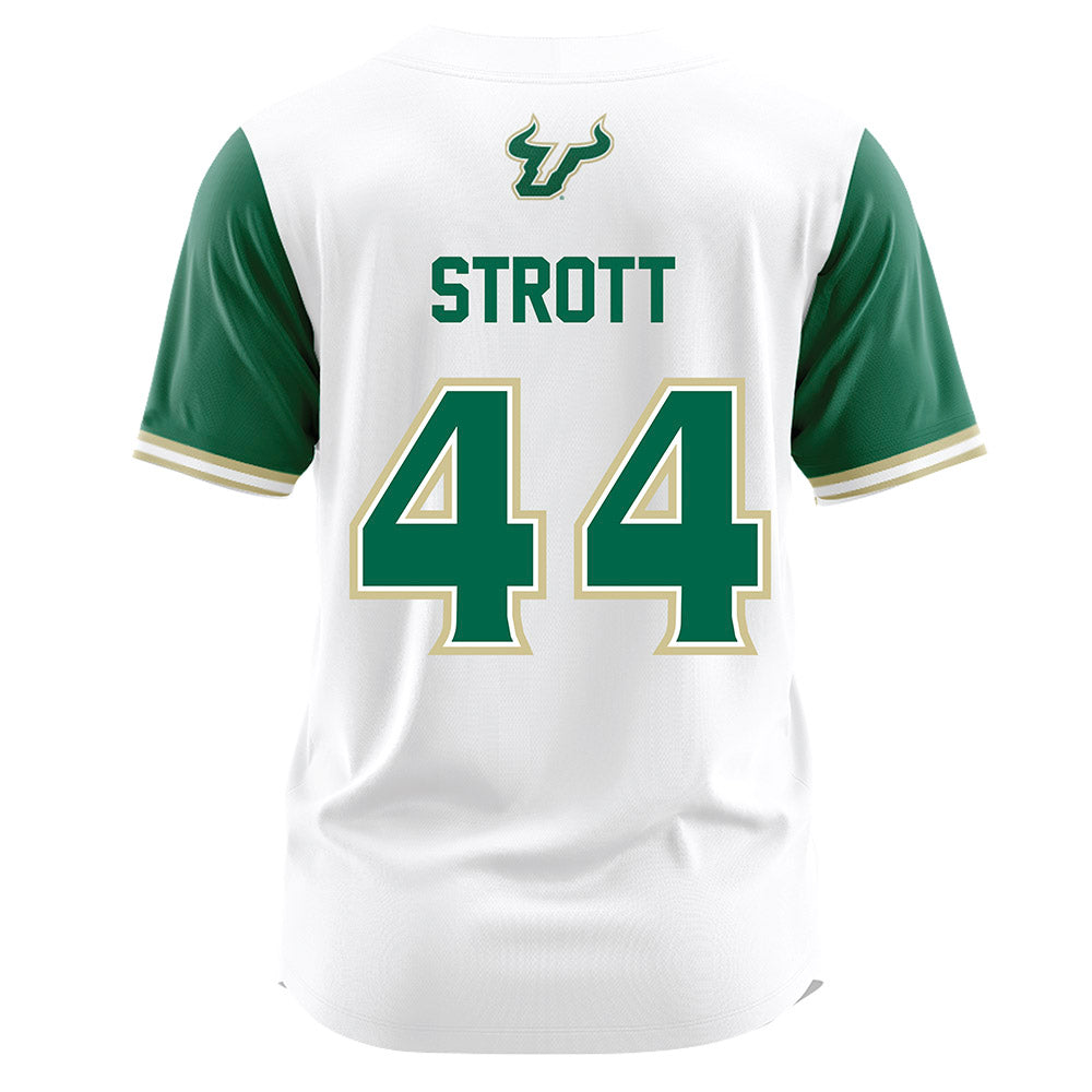 USF - NCAA Softball : Kiley Strott - White Jersey-1