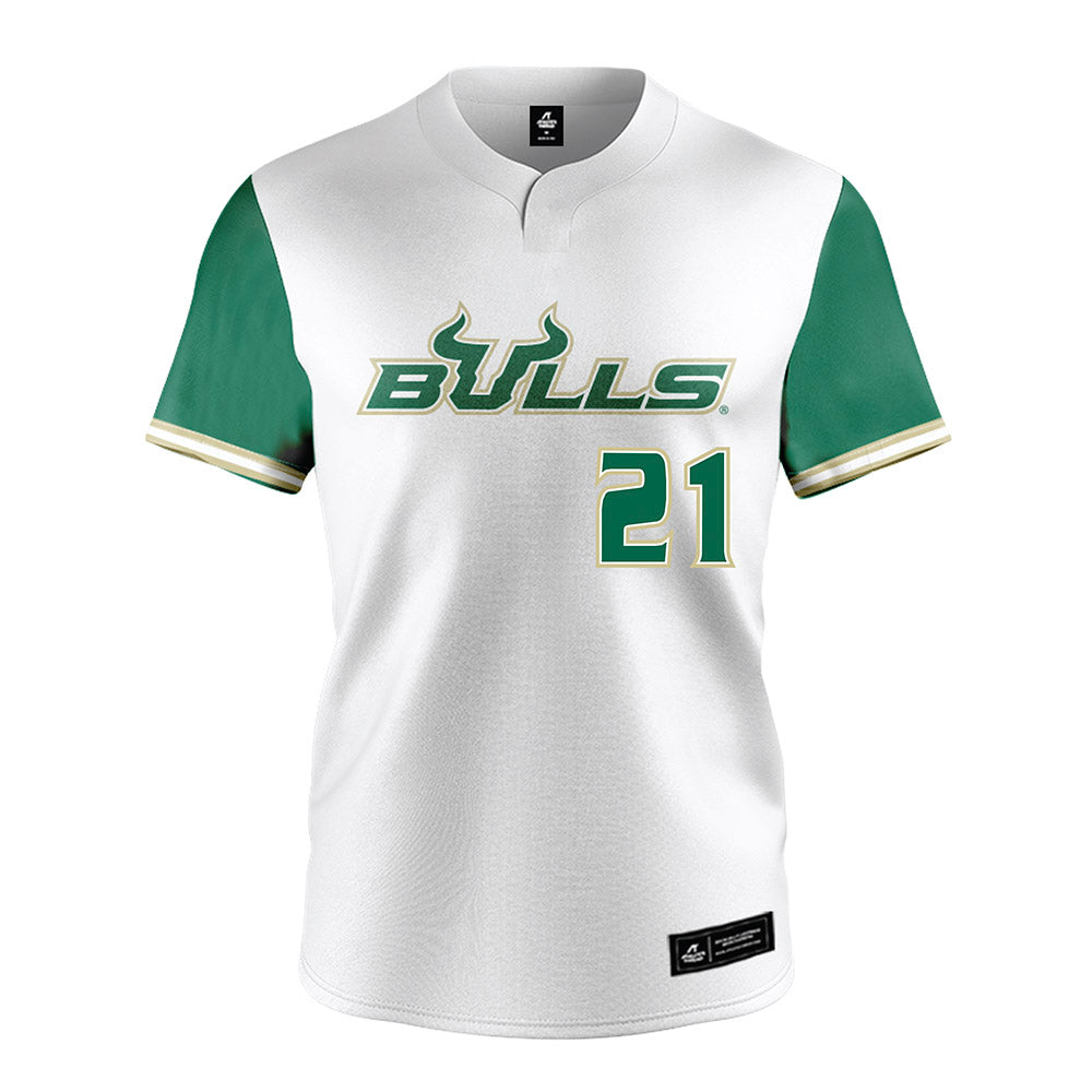 USF - NCAA Softball : Kathy Garcia-Soto - White Jersey-0