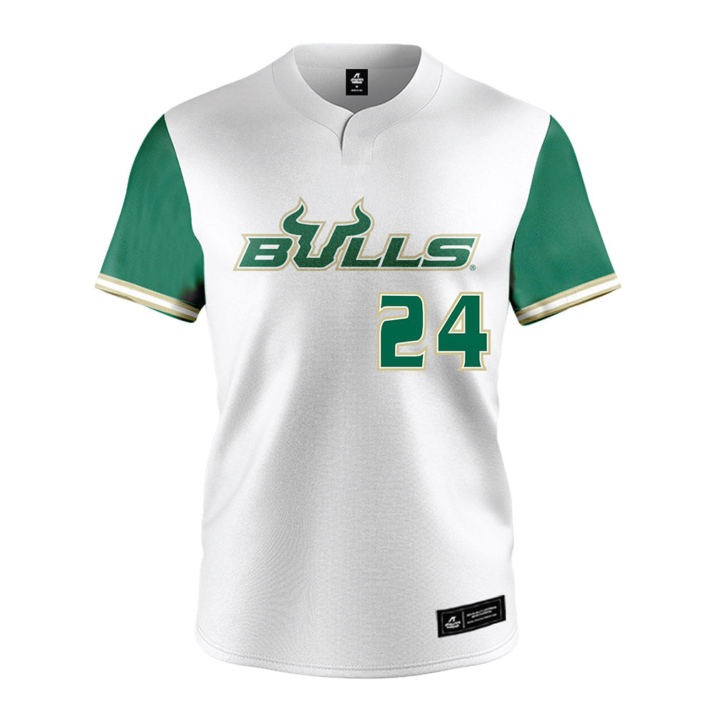 USF - NCAA Softball : Anne Long - White Jersey