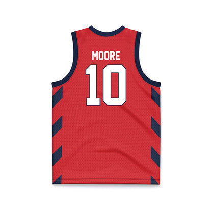 St. Johns - NCAA Women's Basketball : Brooke Moore - Red Basketball Jersey-1