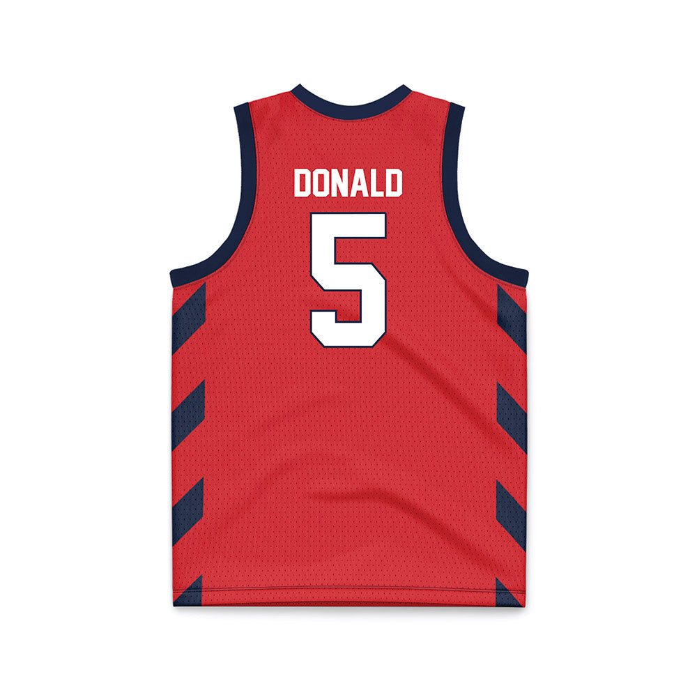 St. Johns - NCAA Women's Basketball : Jailah Donald - Red Basketball Jersey