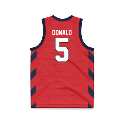 St. Johns - NCAA Women's Basketball : Jailah Donald - Red Basketball Jersey