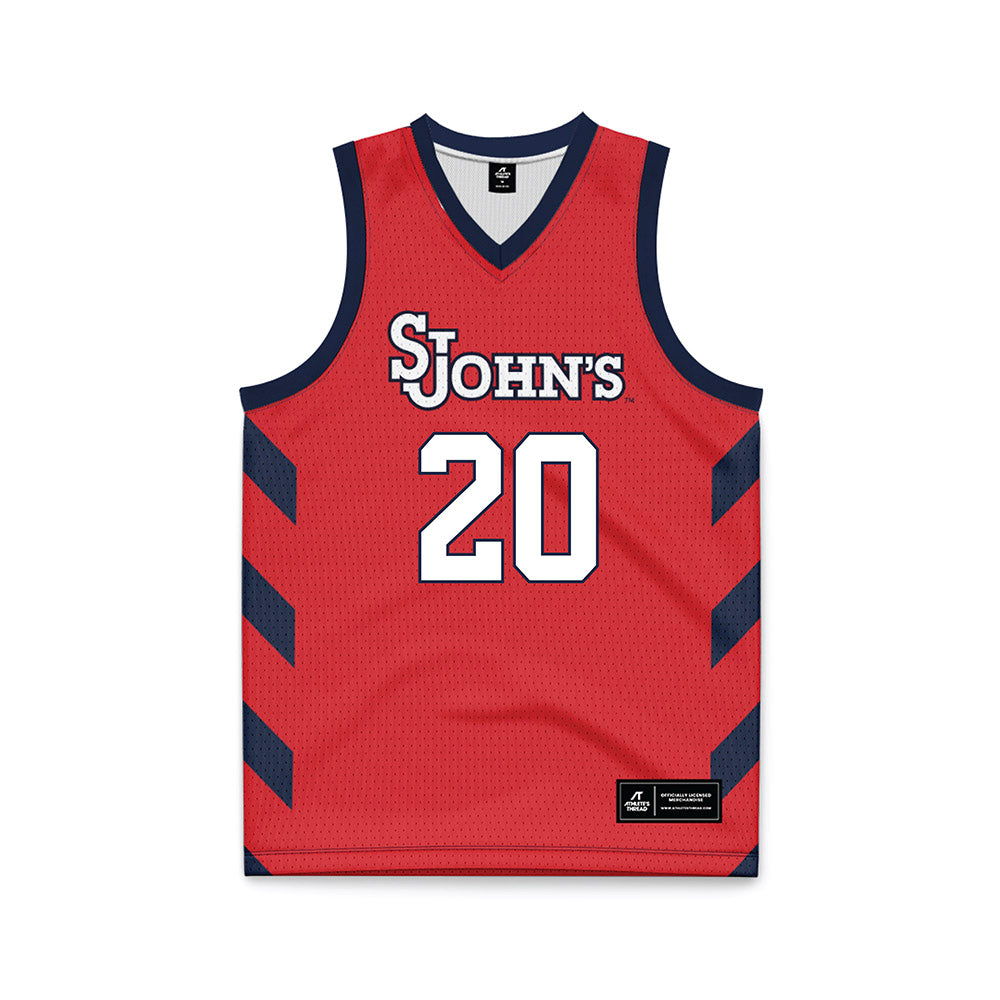 St. Johns - NCAA Women's Basketball : Sa'Mya Wyatt - Red Basketball Jersey-0