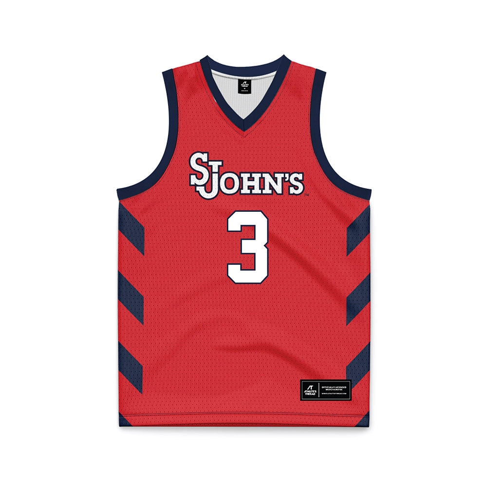 St. Johns - NCAA Women's Basketball : Ariel Little - Red Basketball Jersey-0