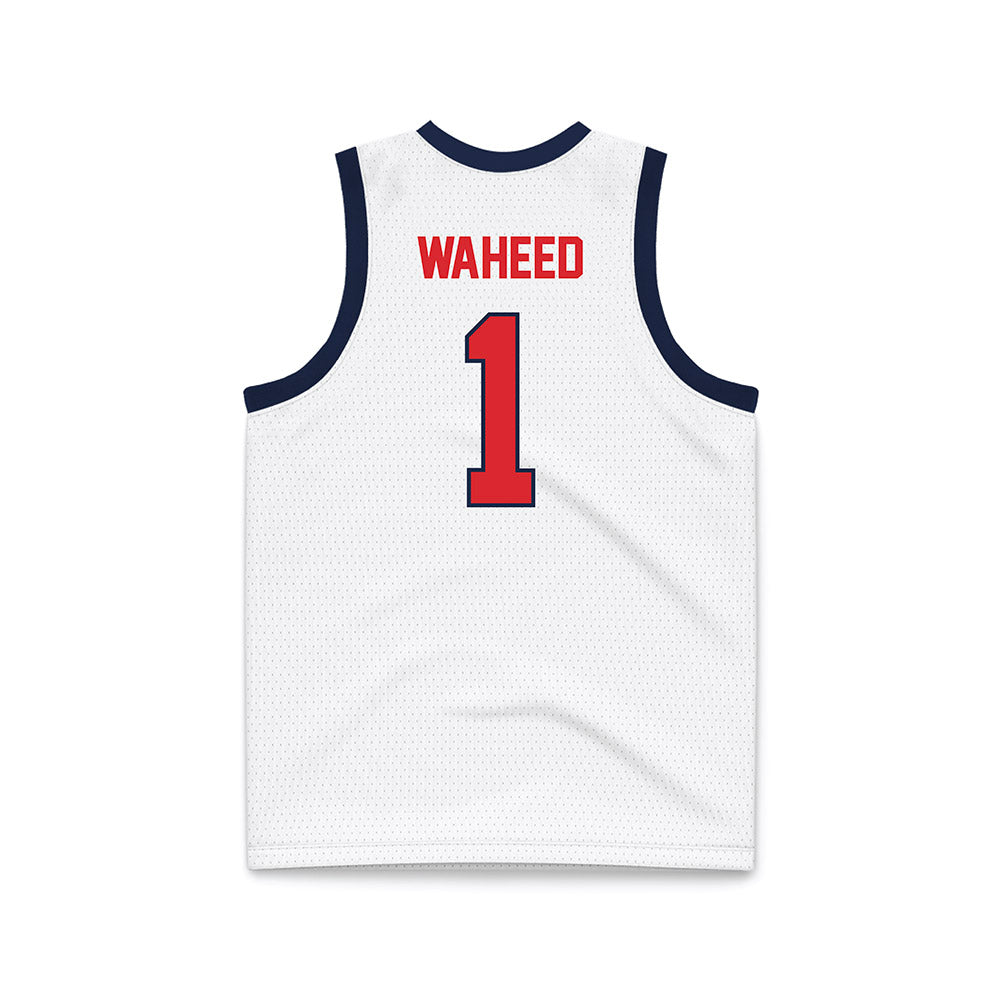 St. Johns - NCAA Women's Basketball : Beautiful Waheed - White Basketball Jersey-1