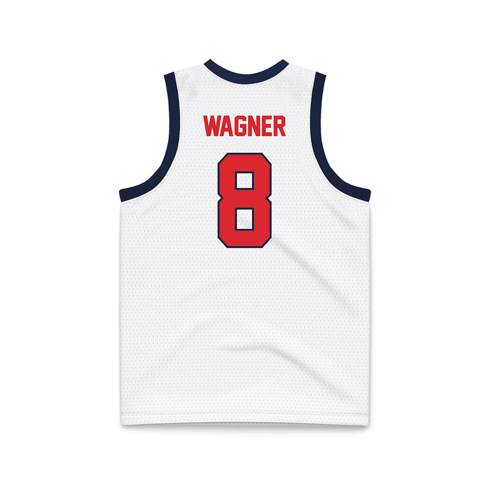 St. Johns - NCAA Women's Basketball : Shaulana Wagner - White Basketball Jersey-1