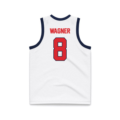 St. Johns - NCAA Women's Basketball : Shaulana Wagner - White Basketball Jersey-1