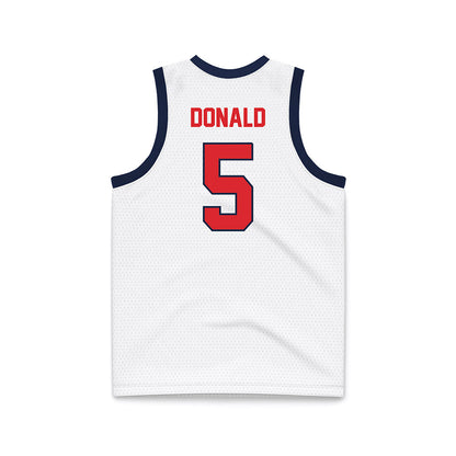 St. Johns - NCAA Women's Basketball : Jailah Donald - White Basketball Jersey