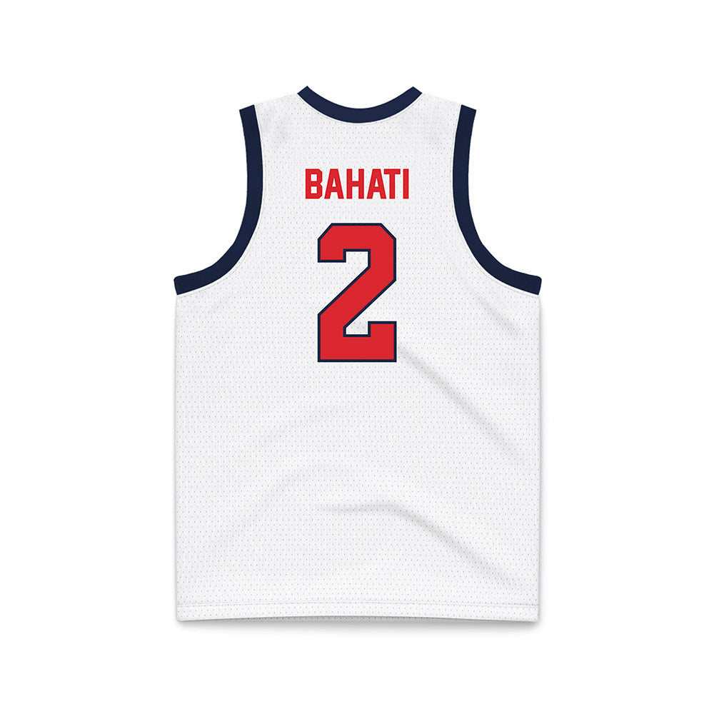 St. Johns - NCAA Women's Basketball : Julie Bahati - White Basketball Jersey-1