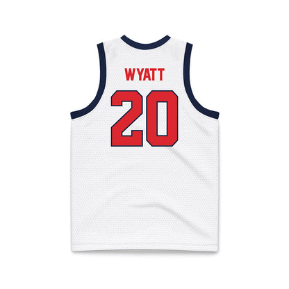 St. Johns - NCAA Women's Basketball : Sa'Mya Wyatt - White Basketball Jersey-1