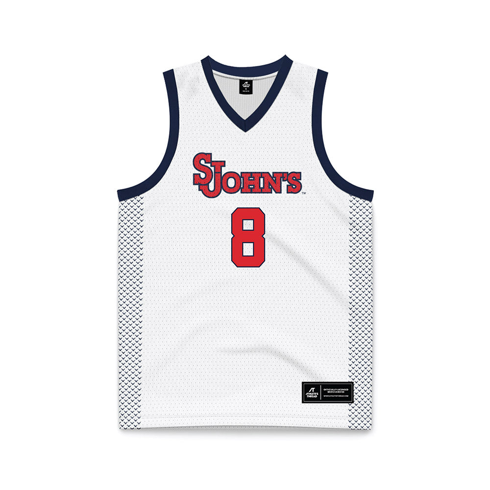 St. Johns - NCAA Women's Basketball : Shaulana Wagner - White Basketball Jersey-0